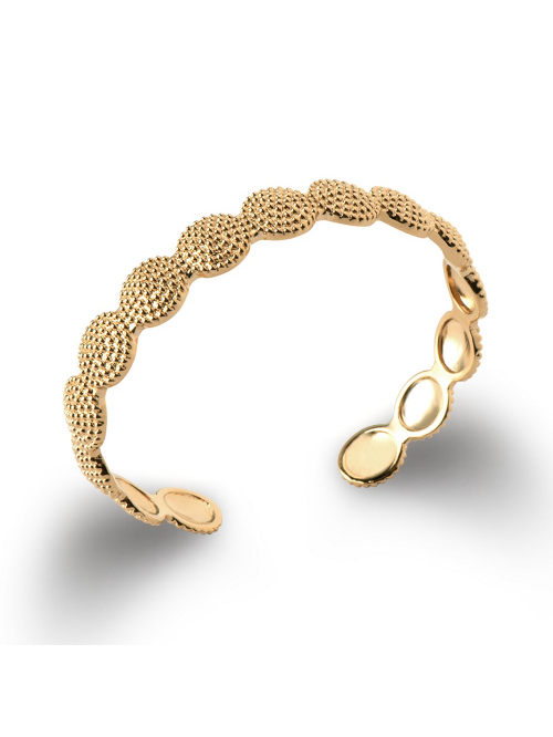 Bijoux plaqué or femme bracelet rigide jonc