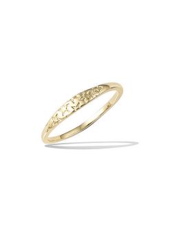 Bijoux plaqué or femme pas cher bague gravure étoiles 2