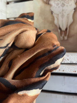 Foulard fluide viscose zébré 2