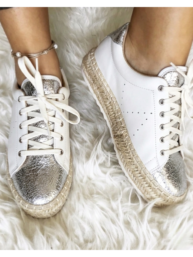 baskets espadrilles blanche