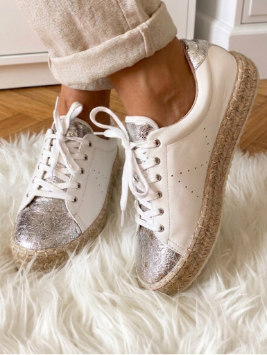 baskets espadrilles blanche